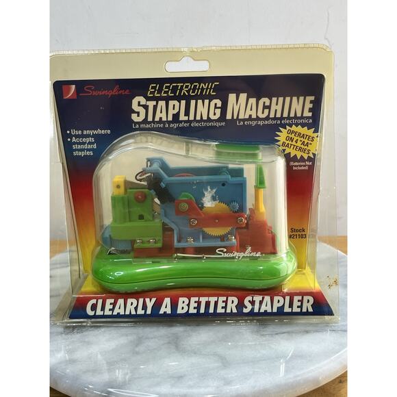 Unopend Vintage Swingline See Through Stapler Electronic Stapling Machine - Picture 1 of 2
